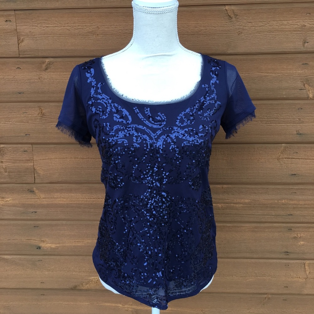 White House Black Market sequin tip Sz.XS